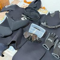 Attrezzatura sub e muta sub