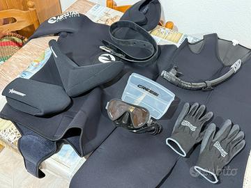 Attrezzatura sub e muta sub