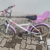 Bicicletta bambina bianca e rosa