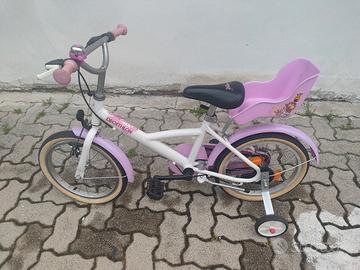 Bicicletta bambina bianca e rosa