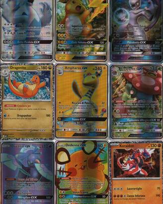 Lotto carte RARE pokémon