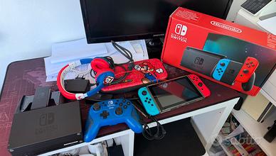 Nintendo switch con accessori