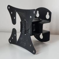 STAFFA PORTA TV MONITOR SUPPORTO PARETE REGOLABILE