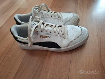 scarpe puma nere e bianche