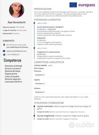 Commessa,auto cucina ,cameriera ,pulizia