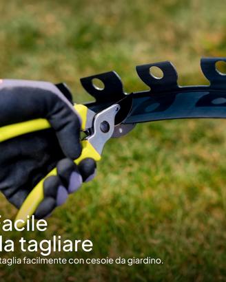 bordo aiuole 30 m plastica flessibile 5 cm chiodi