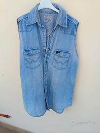 Jeans Donna Wrangler Vintage Blu Chiaro