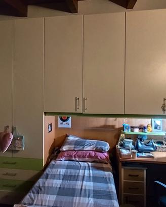 Armadio nuovo 350x60x260, 7 ante,  più letto e scr