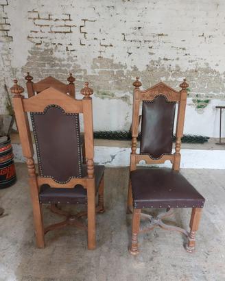 Tavolo e sedie antiquariato