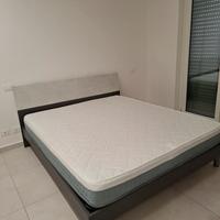 letto con spalliera e materasso 