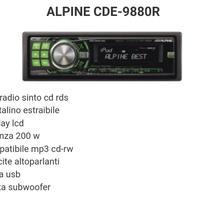 autoradio Alpine CDE 9880R