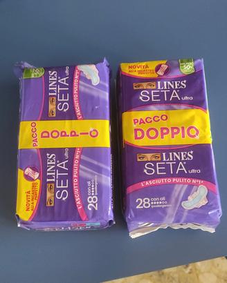 assorbenti lines seta ultra con ali
