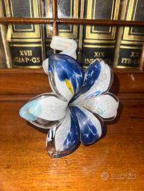 Portacandele fiore in vetro di Murano