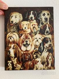 Quadro stampa con cani