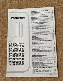 Manuale istruzioni display plasma Panasonic
