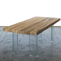 Tavoli da travi antiche di recupero