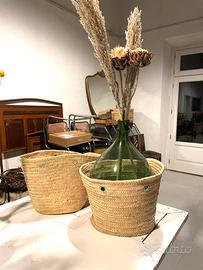 Coppia borse / ceste intrecciate