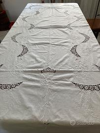 NUOVA Tovaglia grande da 12 e tovaglioli vintage