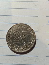 25 centesimi 1903 raro 