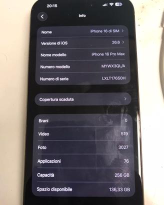 iphone 16 pro max 256gb