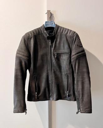 Giubbotto moto Clover in pelle