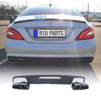DIFFUSORE MERCEDES CLS C218 15-18 NERO OPACO + TER