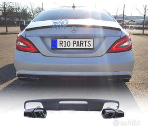 DIFFUSORE MERCEDES CLS C218 15-18 NERO OPACO + TER