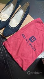 Décolleté Vintage Bruno Magli Blu Notte con Dustba