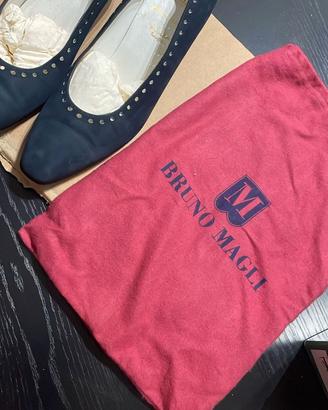 Décolleté Vintage Bruno Magli Blu Notte con Dustba