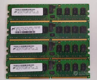 Memoria RAM DIMM MT 4x1GB 1Rx4 PC2 -5300P