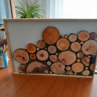 Quadro  legno -lichene stabilizzato 