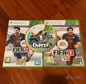 Dirt 3 Fifa 13 e  14 promo box 3 giochi xbox 360