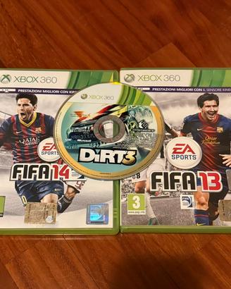 Dirt 3 Fifa 13 e  14 promo box 3 giochi xbox 360