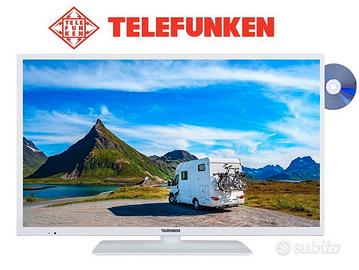 Telefunken XH24D401VD-W TV bianco 24 pollici  dvd