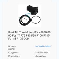 Tilt trim motore Yamaha 40H