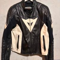 Giacca moto in pelle Dainese con protezioni