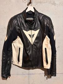 Giacca moto in pelle Dainese con protezioni