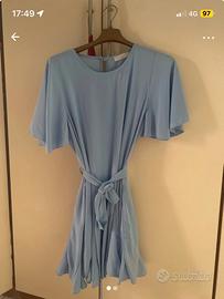 Vestito celeste taglia unica