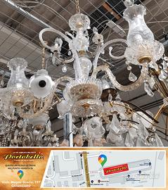 Codice: 268662  LAMPADARIO 3 LUCI CON PENDENTI IN