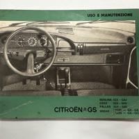 Libretto Citroen GS Berlina Pallas Break GSX2
