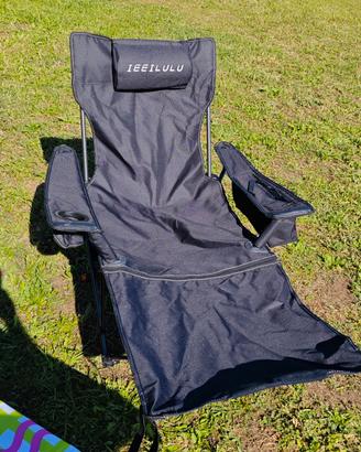 Poltrona reclinabile campeggio