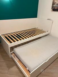 Letto con cassettone 2 materassi