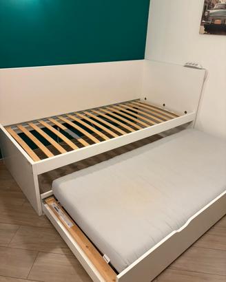 Letto con cassettone 2 materassi