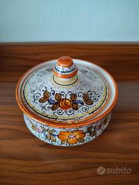 Scatola con coperchio ceramica Deruta Ricco Deruta