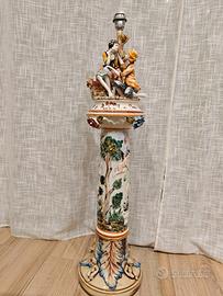 Lampada colonna Capodimonte