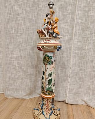 Lampada colonna Capodimonte