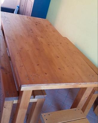 Tavolo e panche
