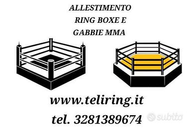 RING DA BOXE E GABBIA MMA