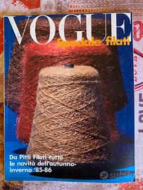 Rivista vintage Vogue Italia-Speciale filati 85/86