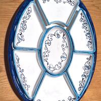 Vassoio ceramica artigianale fatto a mano